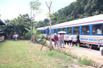 ベトナム南北統一鉄道に乗車してダナン駅からフエ駅に移動しました