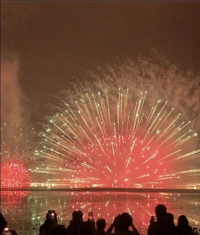 大迫力の諏訪湖の花火