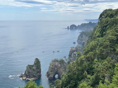 2024年夏旅は　東北の海、山、街へGO！！　　①盛岡からレンタカーで北三陸へ、、美しい海岸線に感動♪♪