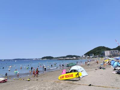 東京かき氷の予定が海水浴へ