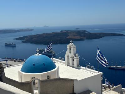 娘と2人憧れのギリシャ旅③サントリー二島編