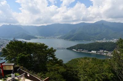 河口湖は一大行楽地