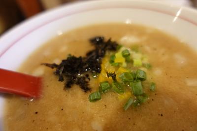 20240825 人形町 日曜出勤前に、crab台風。ってぇラーメン屋さんで蟹そばと雑炊
