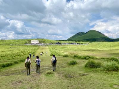ボーイスカウト鹿児島第10団の夏キャンプは阿蘇・ついでに阿蘇神社・熊本城へ
