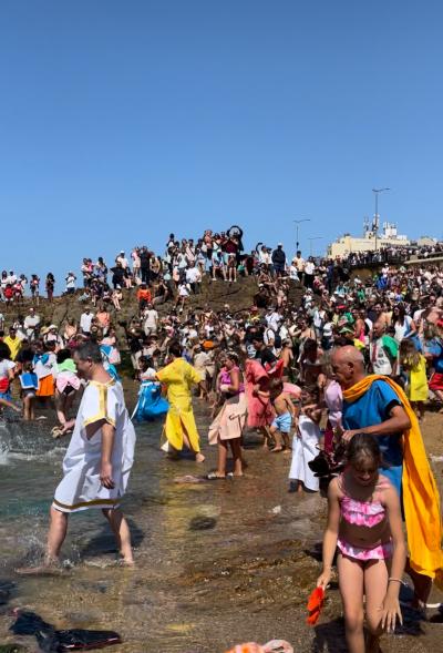 ポルトフォズでの紙祭り