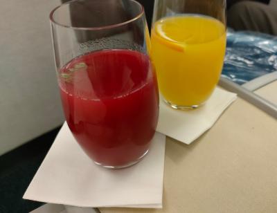 インドネシア住みシニア夫婦 フィリピン航空ビジネスクラスで福岡へ ② ジャカルタからマニラ 機内食編