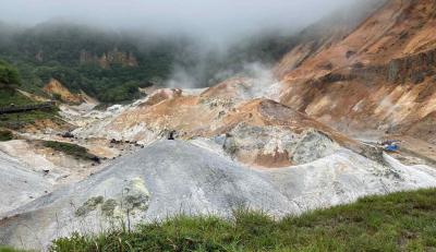 日本列島の起源を探る地質紀行　道央火山編　　20240827～31　地獄谷潜入版