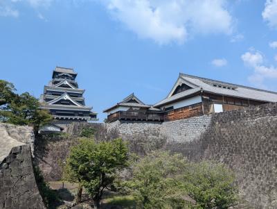 地震から復興中の熊本城へ