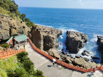 高千穂峡に行きたくて宮崎県縦断の旅！　宮崎最南端の都井岬、洞窟内に鎮座する鵜戸神社　1日目、2日目