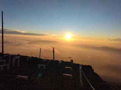 富士登山八〇歳登頂
