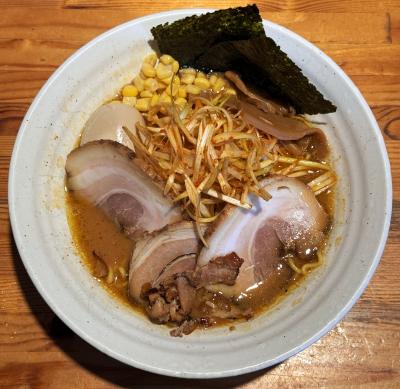 ぐんま麺紀行７【かじべえ】前橋でいただける旭川の味「旭川味噌らーめん＋全部入り」