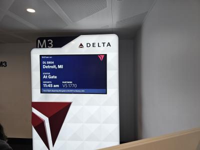 デルタ航空 シカゴ→デトロイト エコノミークラス 搭乗記