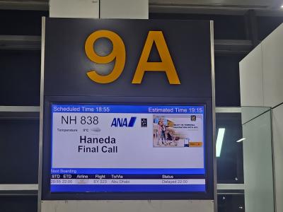 ANA エコノミークラス デリー→羽田 搭乗記 2024年2月