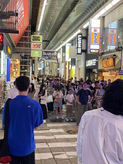 ＡＮＡ今週のトクたびマイルを使って大阪へ行く。大阪の観光客の多さに驚き！一泊して帰りはＪＡＬマイルで