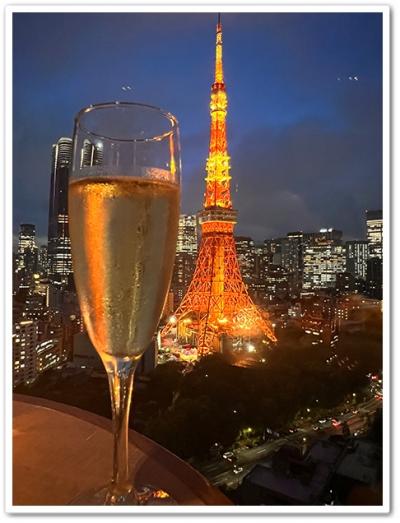 バースデーのお祝いで、プリンスパークタワー東京 クラブフロアに宿泊