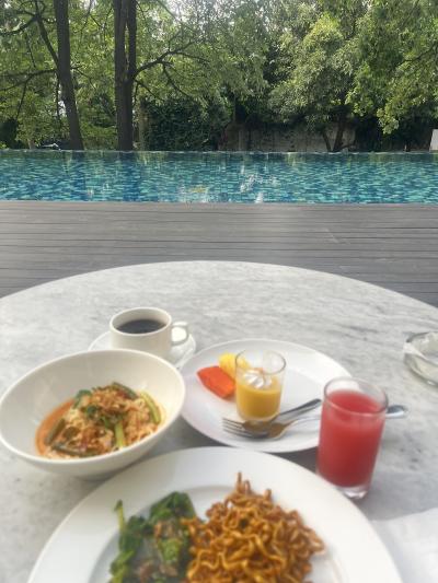 シドニーからジャカルタ出張　往路カンタス航空ビジネス、復路シンガポール航空エコノミー