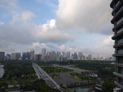 バルコニーから皇居 パレスホテル東京