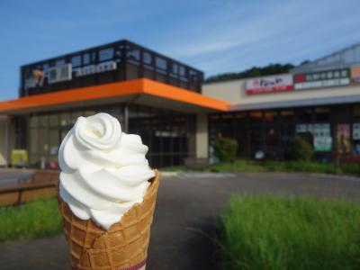 横浜から名古屋までバスの旅。第2の休憩地。掛川。ソフトがおいしかった。