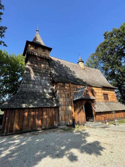 ⑦世界遺産の木造教会　クラクフ発のレンタカー旅行2日目  2024年9月東欧15日間の7日目