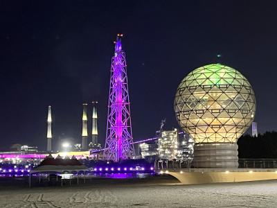 秋の慶尚道１人旅No.３＜ポハン２＞夜のソンド海水浴場からポスコのキラキラを眺める　夜ご飯は鶏カルグクス　クァメギとソジュに溺れる夜