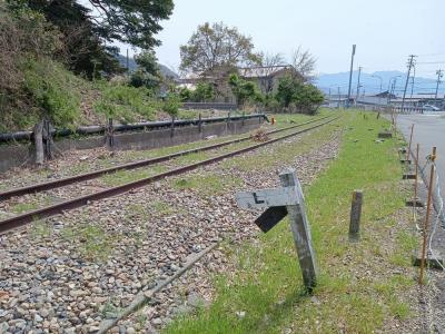 たまにはベタな廃線跡めぐり2404　「JR敦賀港線廃線跡、ついでに敦賀鉄道資料館＆ユトリ珈琲店＆フグと鯛のおにぎり」　～敦賀・福井～