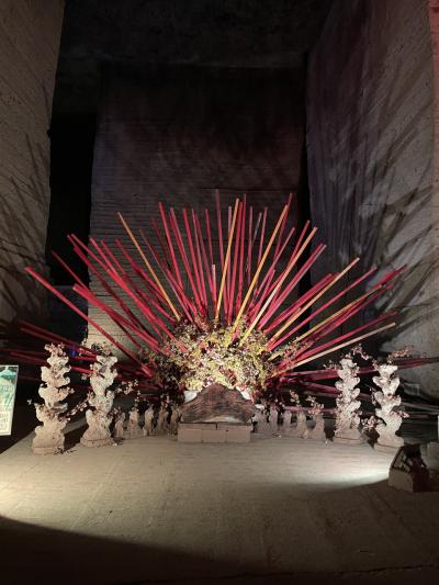 紅葉の大谷資料館と益子