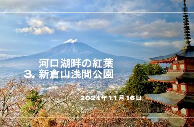 河口湖畔の紅葉 Part3. 新倉富士浅間神社・新倉山浅間公園