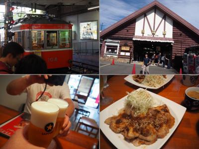 箱根登山電車のんびりきっぷで強羅タッチ☆オフ会☆箱根湯本でおいしい豚料理店みーっけ