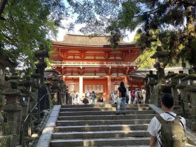 奈良公園から春日大社、新薬師寺を参拝する