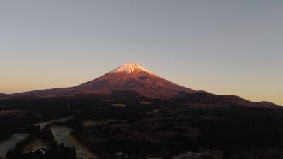 赤(紅)富士を見に越前岳 & 黒岳へ