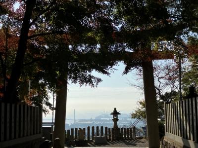 紅葉！-神戸市東灘区、岡本・保久良神社の展望と紅葉-