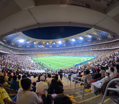 サウジアラビア一人旅３*・゜・*女性のサッカー観戦解禁☆ロナウドのゴールが見たい！*・゜・*