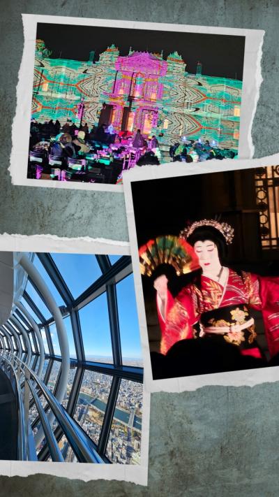 東京散歩(東京スカイツリー&迎賓館赤坂離宮ライトアップ観劇&江戸東京たてもの園)