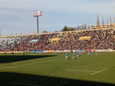 ラグビー大学選手権観戦