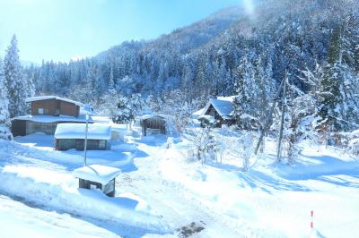 年末に雪遊びをしに小野川温泉へ