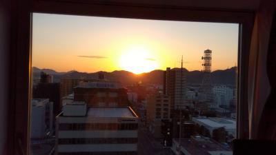 初日の出2025 姫路のホテル最上階より