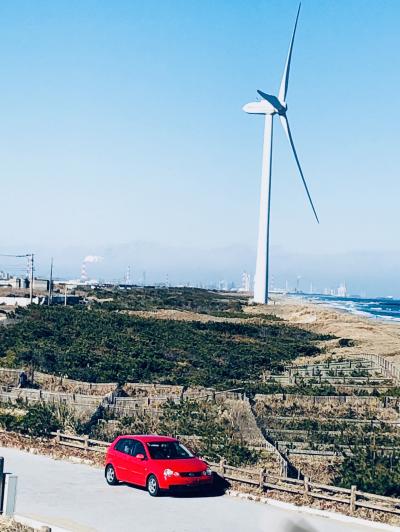 年末温泉旅④　風力発電＠神栖→工場地帯＠鹿島→鉾田でほっこり焼き芋アイスクリーム
