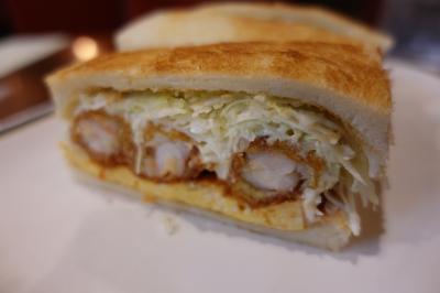 20250112-1 名古屋 洗濯の前にコンパル大須本店でエビフライサンド→乾燥機回ってる間に久屋大通庭園フラリエ