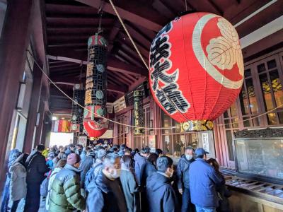 2025年 川崎大師で初詣、観光。