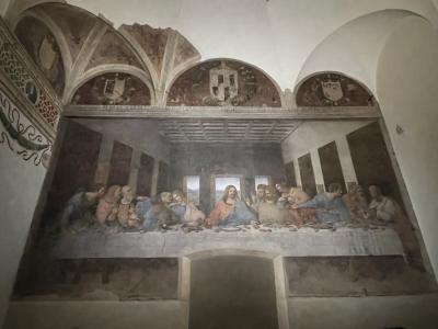 2024年の年末年始 快晴のミラノ・フィレンツェ旅行5泊8日 (5)ミラノその2 観光最終日は、朝から最後の晩餐