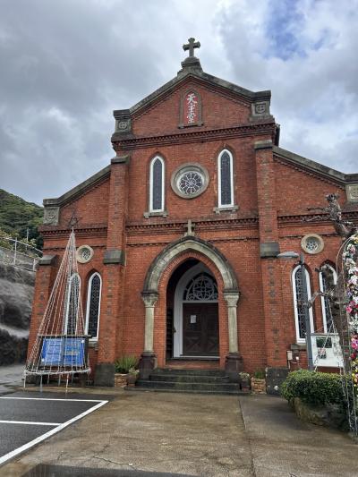 上五島・島の多くの教会で祈った
