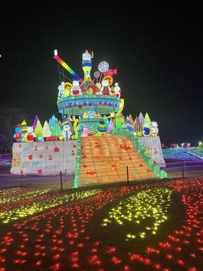 紅葉とドイツ村イルミネーション