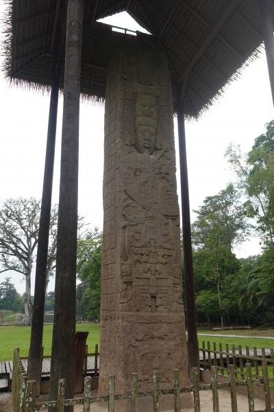 (55)2025年3月中南米(6)グアテマラ(ペテン･イツァ湖 イサバル湖 キリグア遺跡(博物館 ステラ(石碑) 獣形祭壇 アクロポリス)