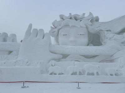 極寒のハルビンへ。太陽島の雪像祭りには行けた!後半。