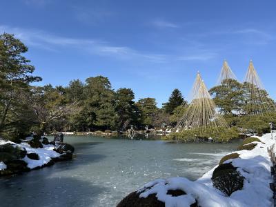 大寒波の谷間の週に金沢へ③　3日目前半　　　金沢市内観光　金沢城・兼六園