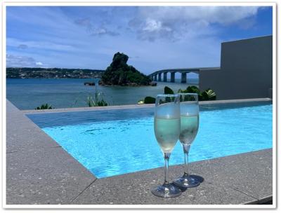 沖縄2日目、3日目 フェリスヴィラスイート古宇利島ビューに宿泊