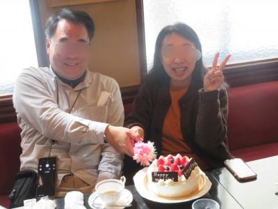 婚姻届にサインしてもらう浦賀の渡しオフ会①ハーバーライトでウェディングケーキ入刀の儀