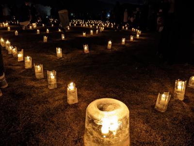 2025.2 山中湖アイスキャンドル、ランタンフェスティバル