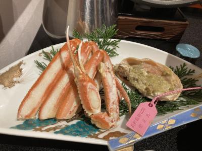 湯村温泉で蟹と温泉を満喫！お泊りは朝野家　露天風呂付デラックスツイン