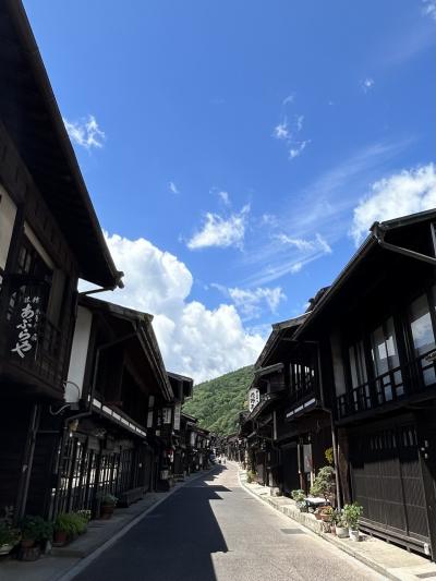 ２０２４年６月　 曇り空から青空も見れた奈良井宿（後編）♪あさんぽで奈良井宿独り占め♡「そばきり みよ田」でとうじそば～松本城はまたね（笑）
